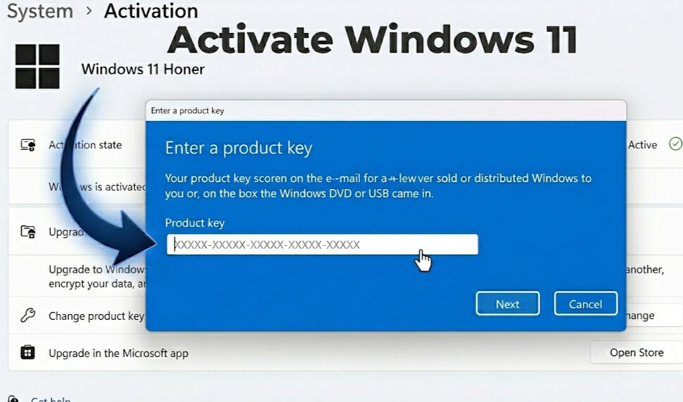 How to Activate Windows 11 with a Product Key